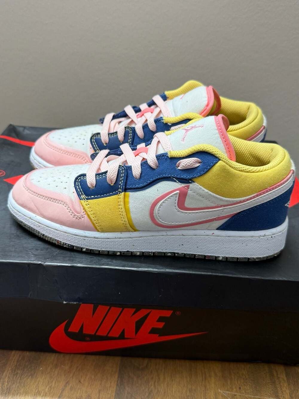 Air Jordan 1 Low SE GS Multi-Color Canvas